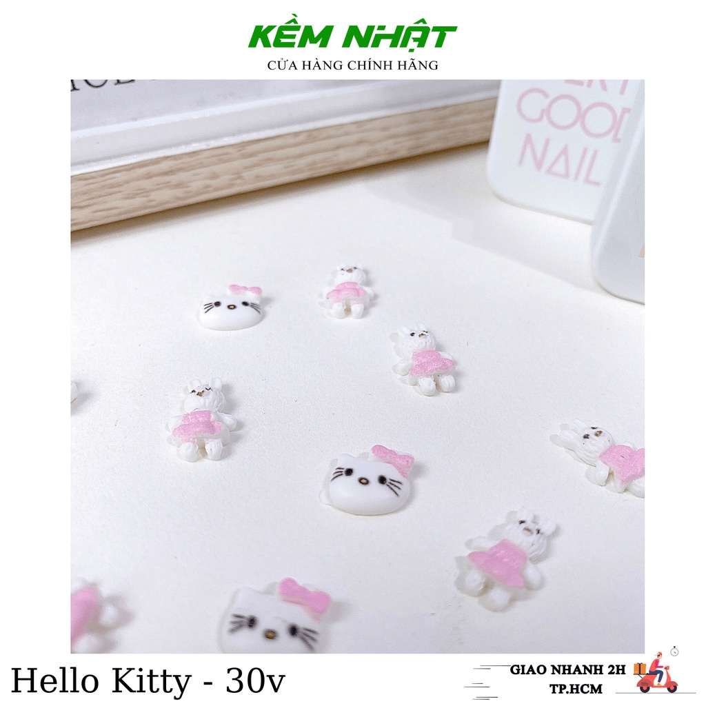 Set Charm Hello Kitty Đính Móng Dễ Thương