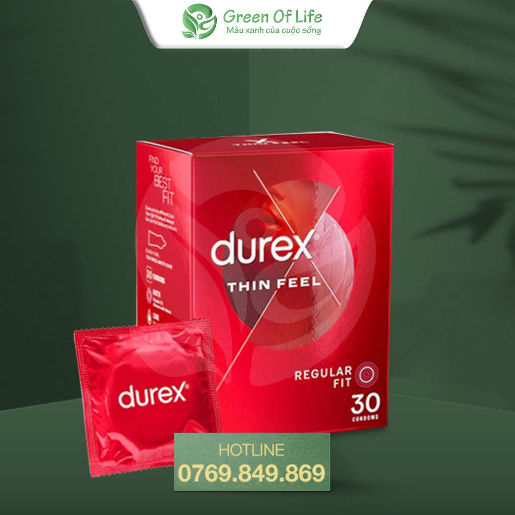 Bao cao su Durex nội địa Úc hộp 30 cái