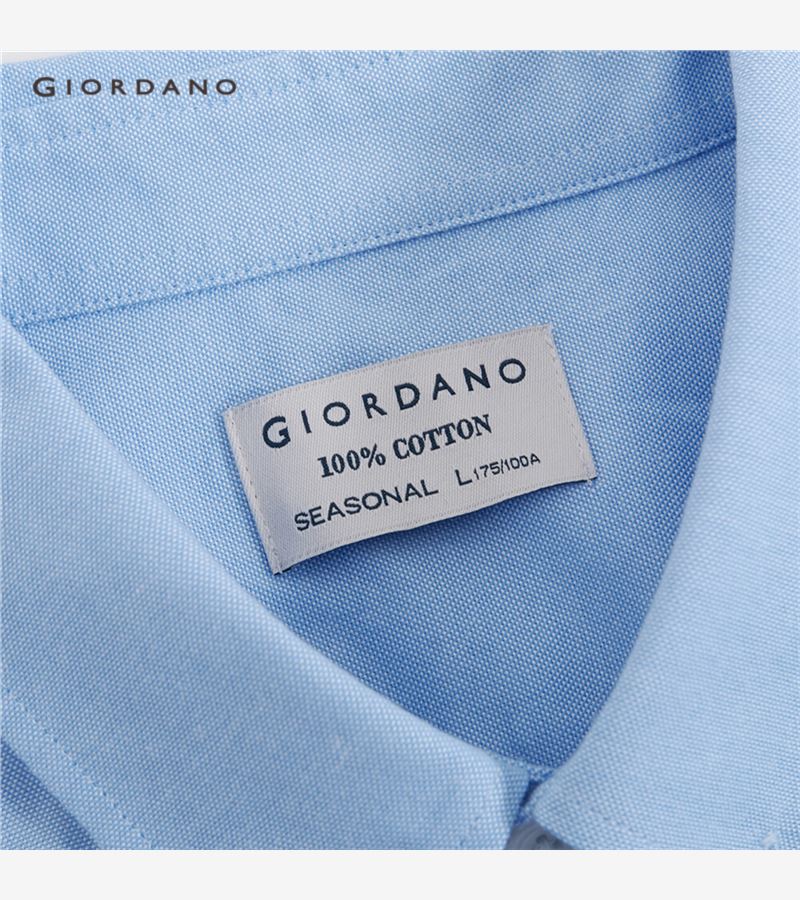 Áo Sơ Mi GIORDANO 01041178 Dáng Ôm Vải Oxford Thêu Hình Ếch | BigBuy360 - bigbuy360.vn