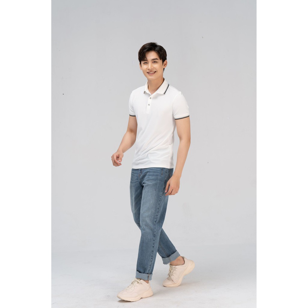 Áo Polo nam Yody cổ bẻ phối vải Airycool Cotton xuất xịn chuẩn form với họa tiết bo kẻ APM3959