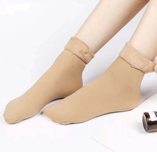 Loại dầy dặn * 1 Đôi tất NỮ Lót Lông Cực Ấm Giữ Nhiệt