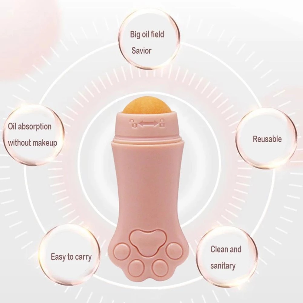 1 Cây Lăn Đá Núi Lửa Núi Lửa Mini Dễ Thương Thấm Dầu Làm Sạch Da Mặt