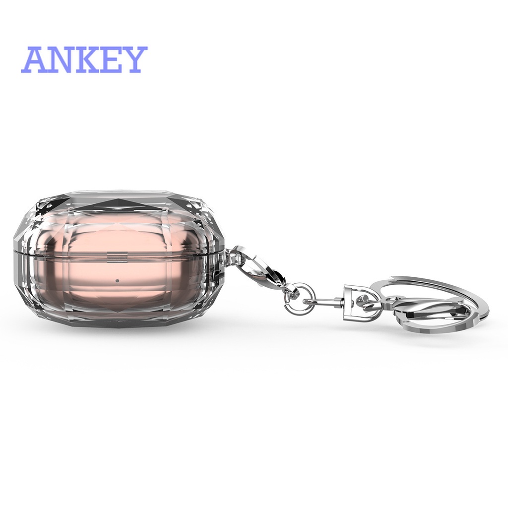 Samsung Galaxy Buds Live / Buds Pro / Buds 2 / Buds2 Pro Vỏ bảo vệ hộp sạc tai nghe không dây bằng nhựa PC cứng có móc khoá cho