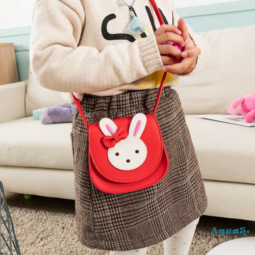 Túi đeo chéo mini bằng da PU hình thỏ xinh xắn dành cho bé gái