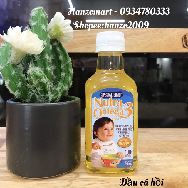 Dầu ăn dinh dưỡng cá hồi NUTRA OMEGA 3 - 240ml