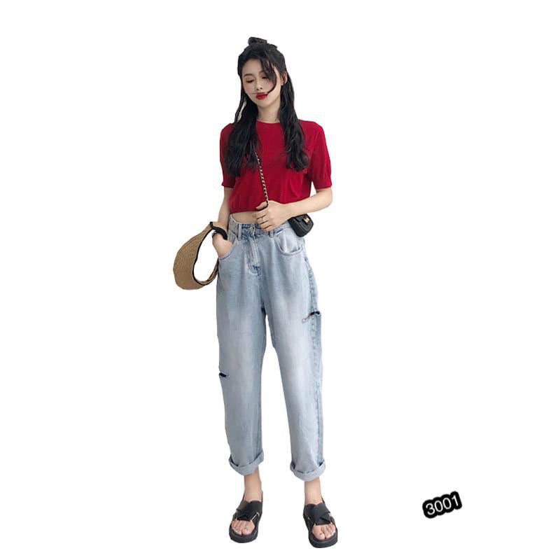 [HOT] QUẦN BAGGY JEAN BÒ NỮ 3001 CỰC SÀNH ĐIỆU -1989
