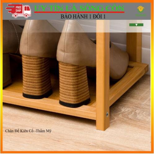 [Miễn Phí Ship] Kệ Treo Quần Áo, Kệ Giày, Kệ Để Đồ Đa Năng Gỗ Tre Kiểu Hàn Lắp Ghép Dễ Dàng Tiện Lợi Vệ Sinh Dễ Dàng