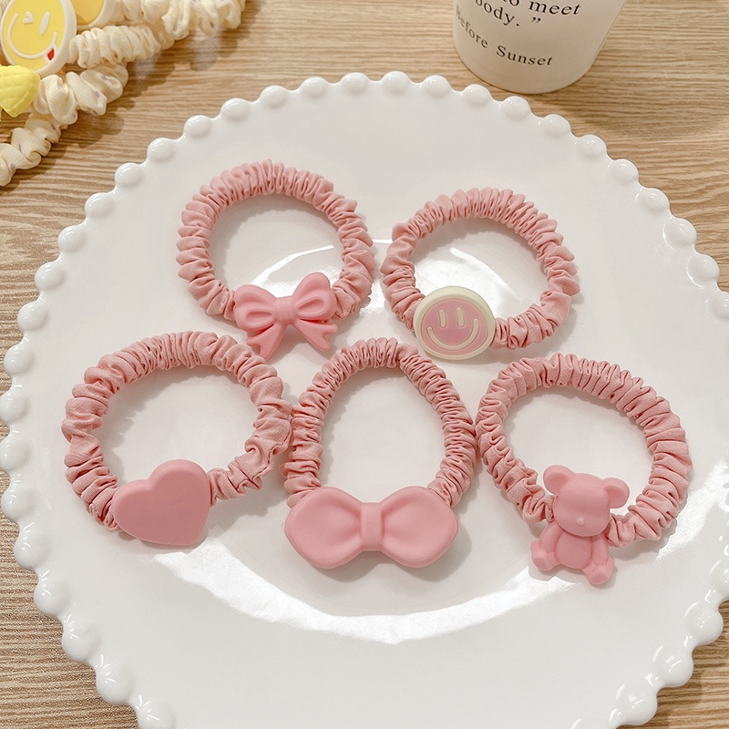 Dây Cột Tóc Co Giãn Cao Phong Cách Hàn Quốc Ngọt Ngào Cho Nữ