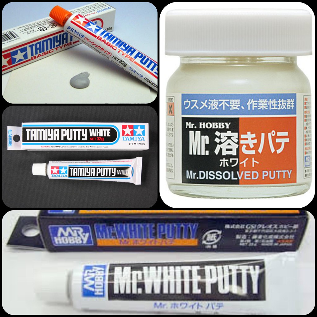 Keo sửa chữa trám mô hình Putty kem / lỏng - Tamiya Mr hobby