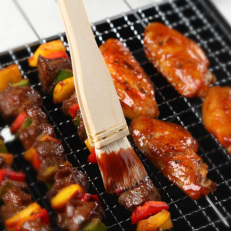 Cọ Quét Dầu Có Tay Cầm Bằng Gỗ Tiện Dụng Cho Nướng Bbq