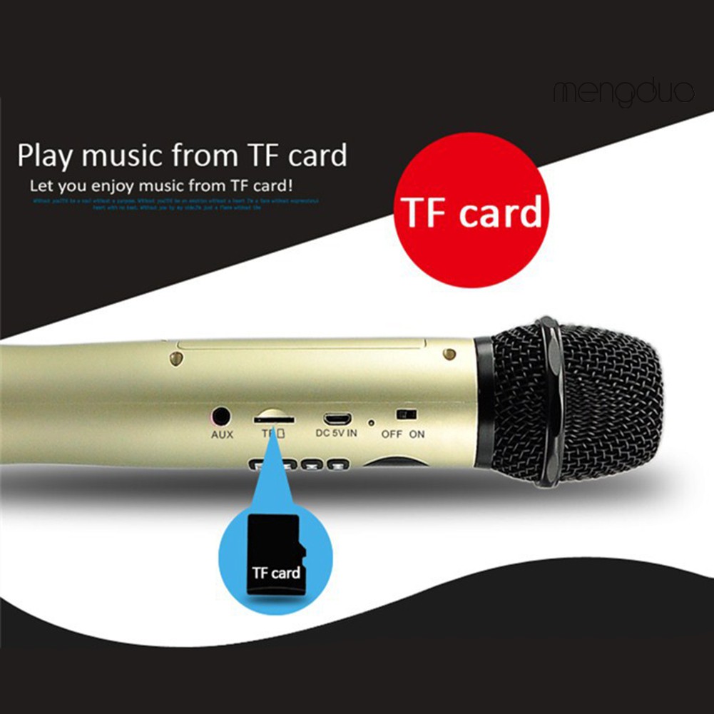 Loa Bluetooth Cầm Tay Hát Karaoke 3 Trong 1 Tiện Dụng