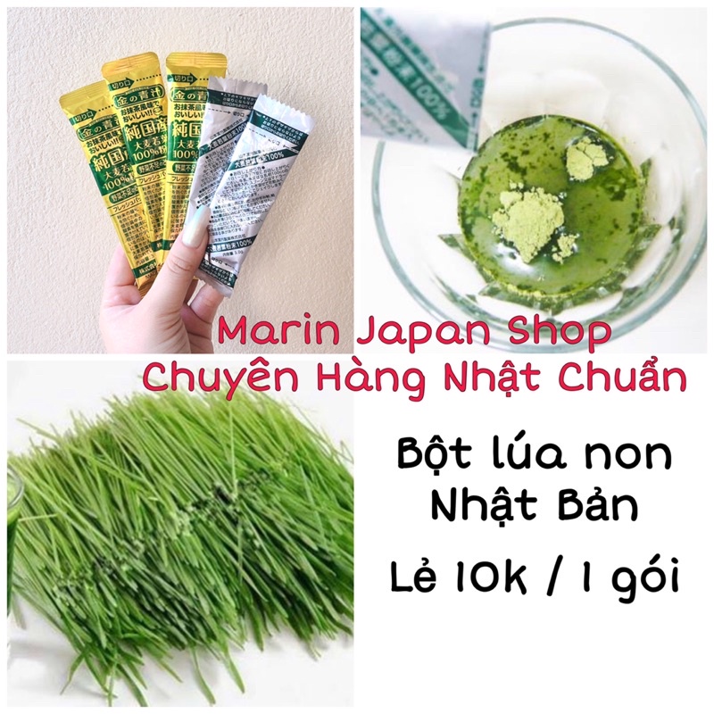 Bột lúa non trà xanh Gold