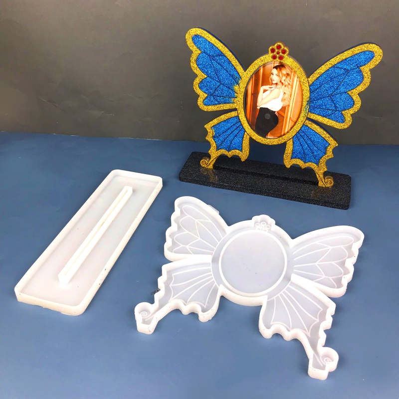 Khuôn Silicone Làm Khung Ảnh Hình Bươm Bướm