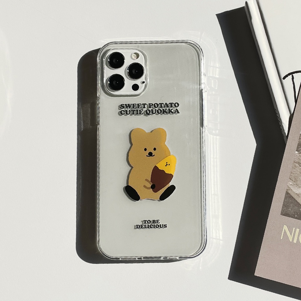 Korea MoMoCase  Cute Quakka Case Compatible for iPhone All models  Samsung