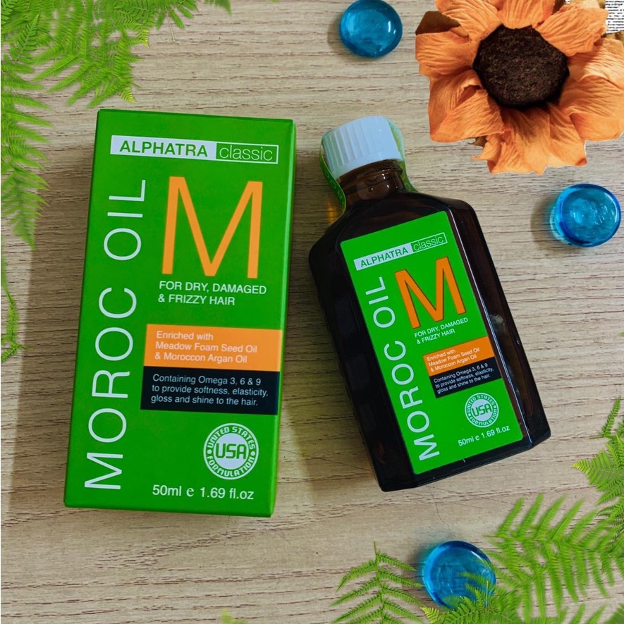 Tinh dầu dưỡng bóng tóc Alphatra Classic Moroc Oil 125ml