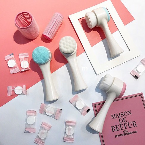 Cọ Rửa Mặt 2 Đầu Massage Mềm Mại Cực Sảng Khoái | BigBuy360 - bigbuy360.vn