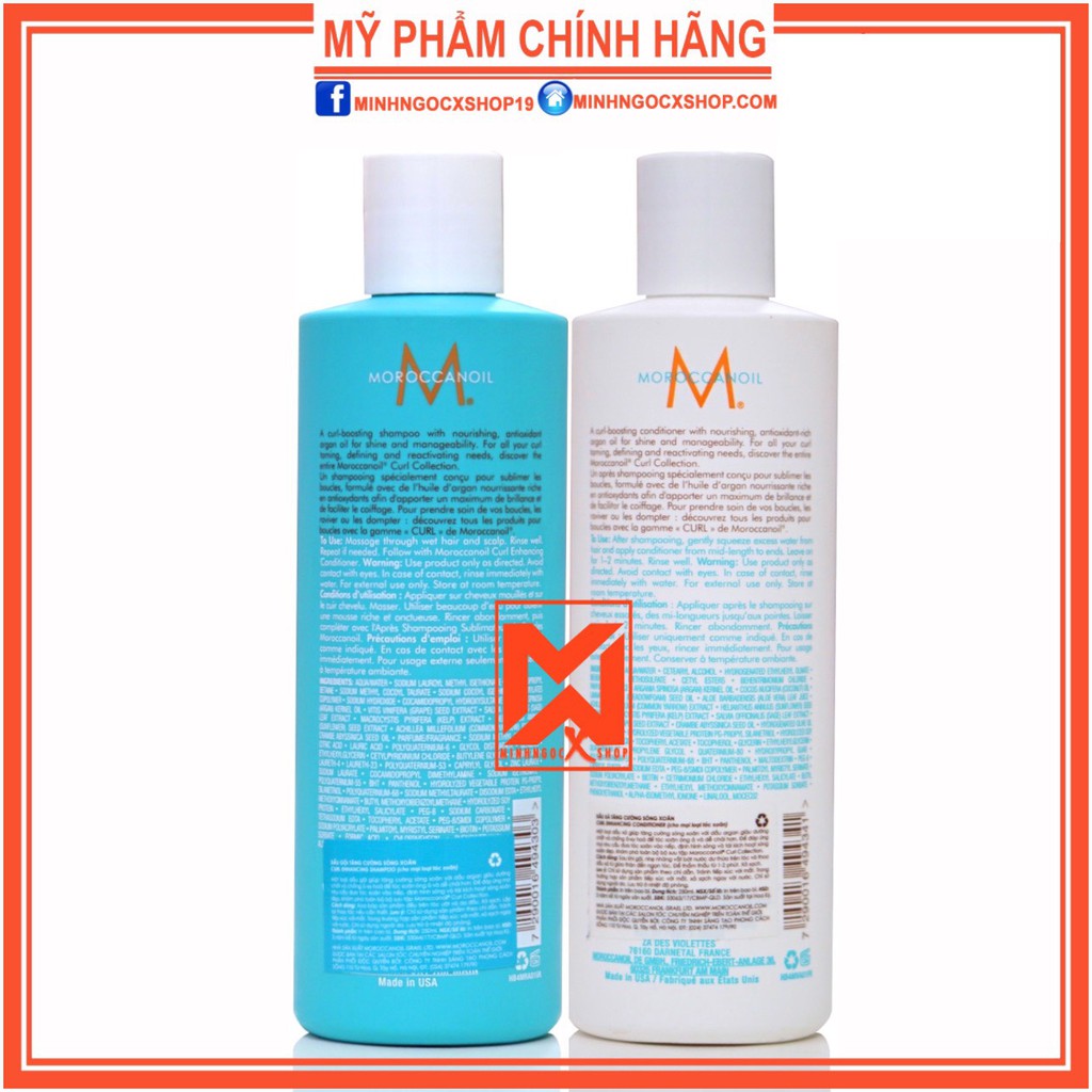 ✅[ MOROCCANOIL ] DẦU GỘI XẢ TĂNG CƯỜNG SÓNG XOĂN MOROCCANOIL CURL ENHANCING 250ML CHÍNH HÃNG