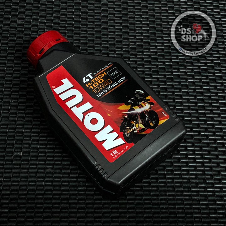 [TẶNG KÈM DƯỠNG NHÁM SPRAYKING] Nhớt Tổng Hợp Motul H-Tech 100 4T 10w40 (100% Tổng Hợp - Mô Tô PKL)