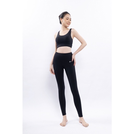 Bộ Đồ Tập Gym Yoga Livan Soft Lavish Màu Đen Tặng Kèm Mút Ngực Cao Cấp