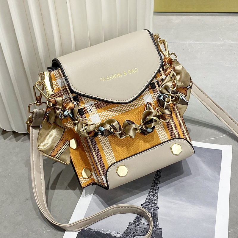 Ielgy Túi Đựng Điện Thoại Đeo Chéo Họa Tiết Caro Phong Cách Hàn Quốc Chất Lượng Cao Cho Nữ