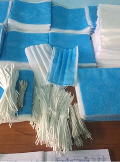 Nguyên liệu may khẩu trang ytế 4 lớp cắt sẵn