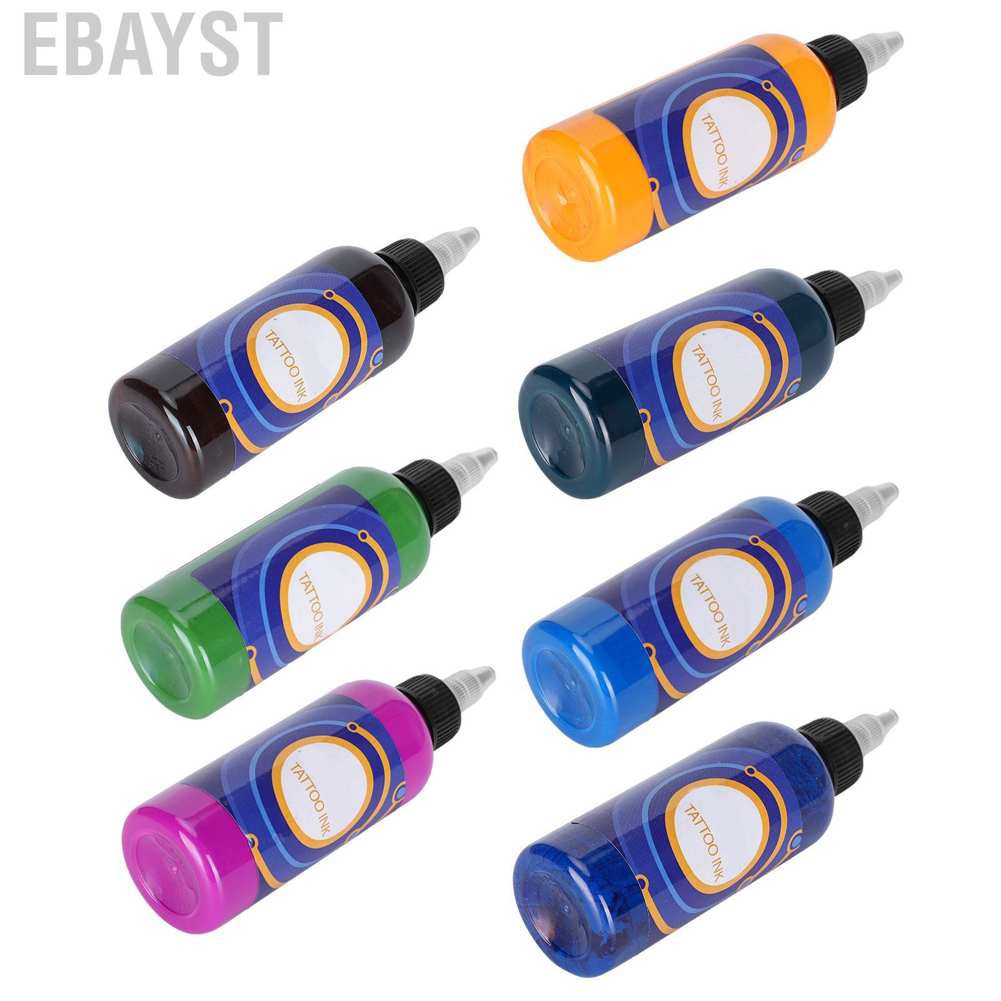 Ebayst Professional Portable Fast Coloring Body Tattoo Pigment Long Lasting Ink 90ml