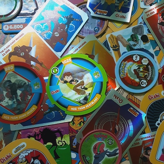 Thẻ Toonies , Orion , POCA , OISHI Tổng Hợp ( chọn thẻ )