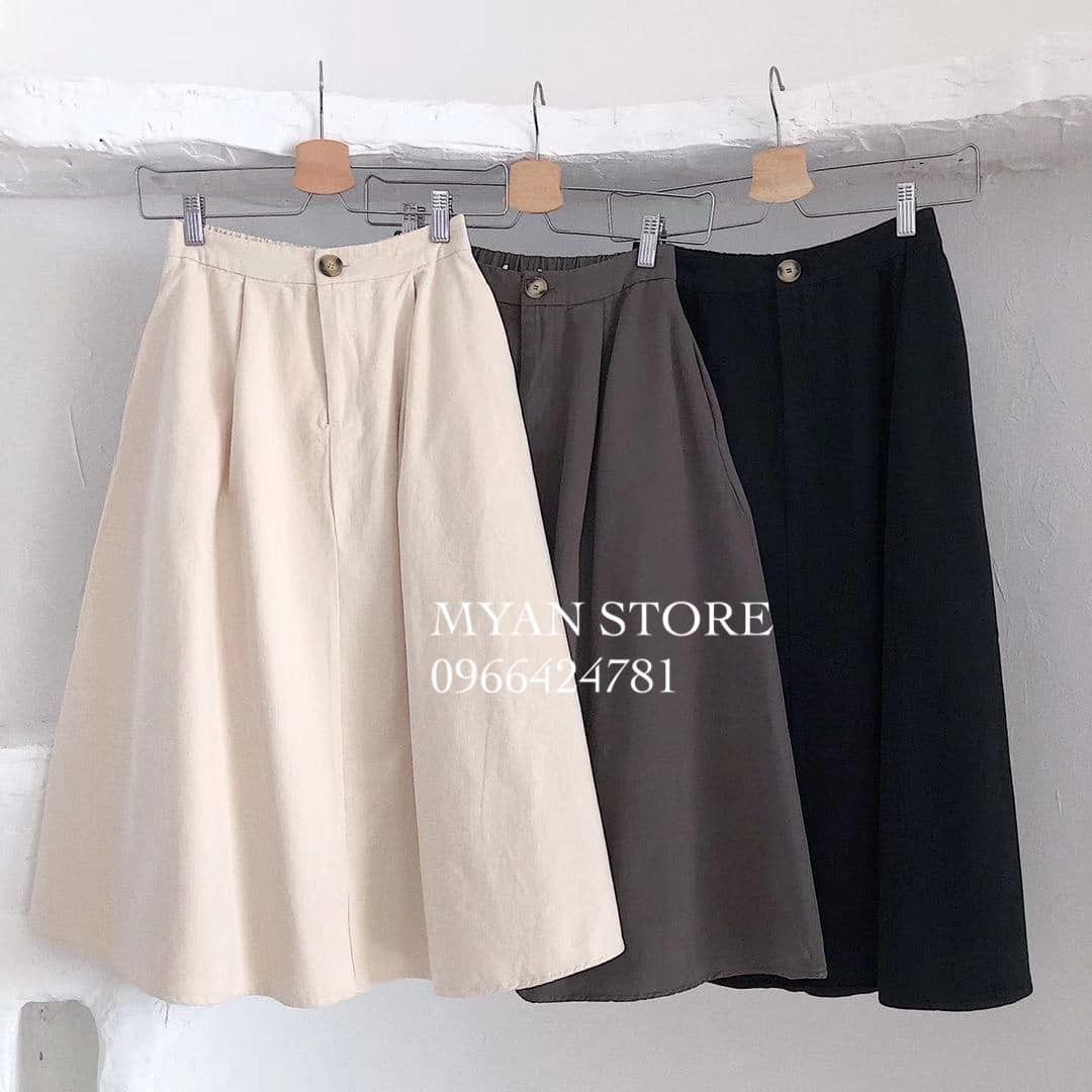 Chân váy thô A cạp chun sau V122016