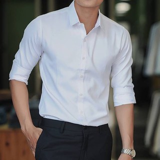 Md áo sơ mi - áo sơ mi lụa cao cấp- chất liệu lụa mềm mị, mặc cực mát msđ