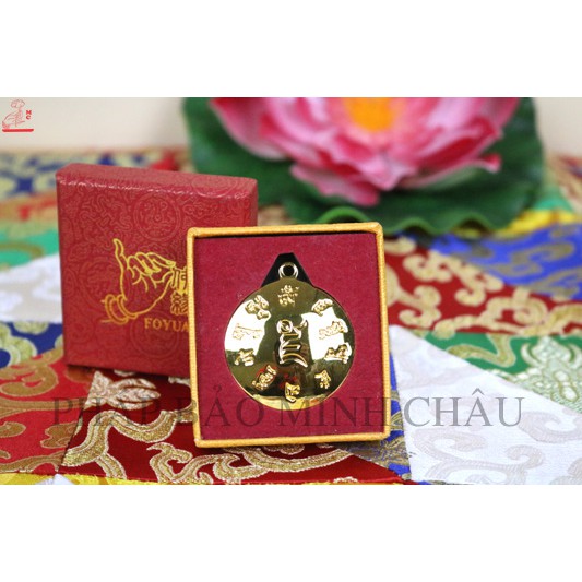 MẶT ĐEO ĐỒNG 3.5CM (TARA XANH - LIÊN HOA SANH - HOÀNG THẦN TÀI)