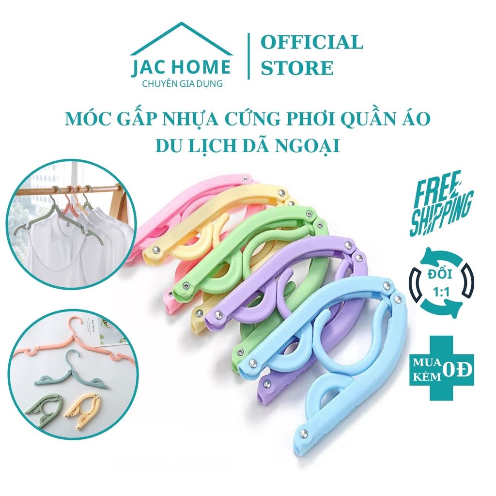 COMBO MIX 10 MÓC TREO QUẦN ÁO GẤP GỌN TIỆN DỤNG,MÓC TREO QUẨN ÁO ĐA NĂNG JacHome
