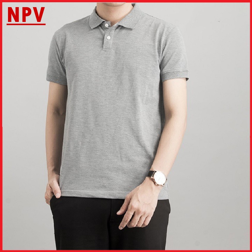 Áo thun nam polo cổ bẻ NPV ngắn tay, áo phông nam vải coton không nhăn nhiều màu | BigBuy360 - bigbuy360.vn