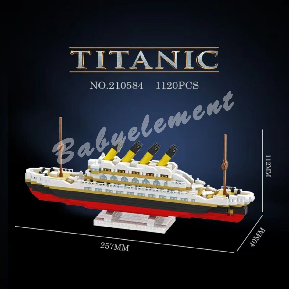Mô Hình Tàu Titanic Mini Bằng Nano Độc Đáo Trang Trí Nhà Cửa