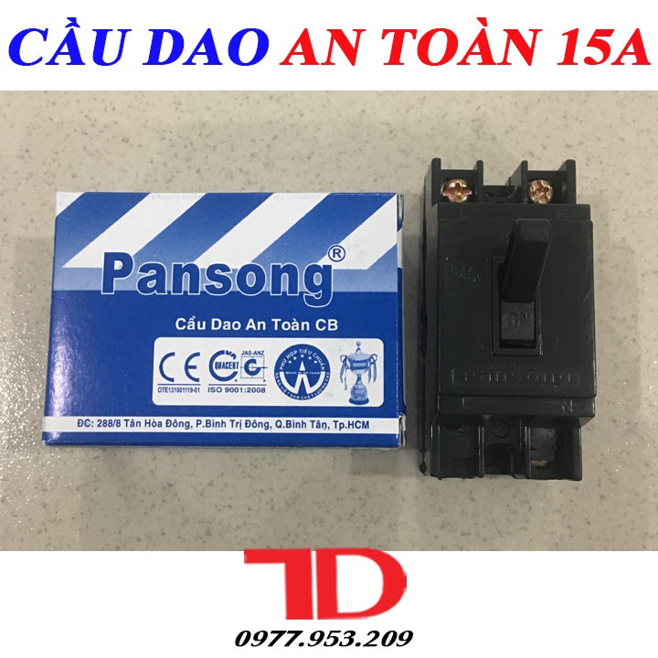 Cầu dao an toàn 15A PANSONG, CB tự động