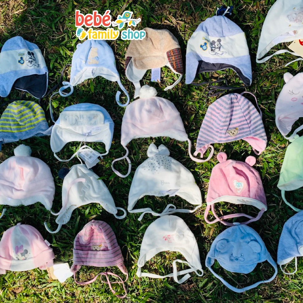 Mũ trùm đầu cho bé trai, bé gái mùa đông chất len, lông cừu, cotton/ Nón, Mũ xuất dư cho bé sơ sinh - NL