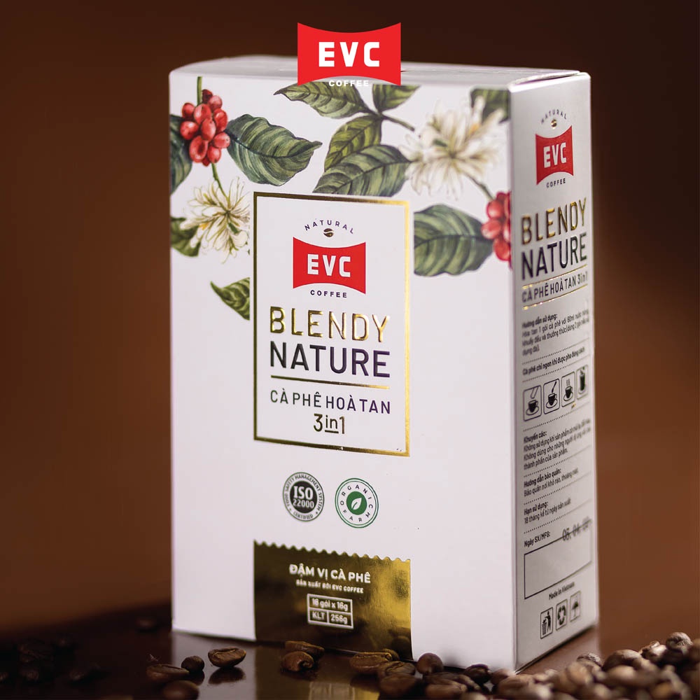 Cà phê hòa tan 3in1 - EVC Blendy Nature - Gấp đôi vị cà phê