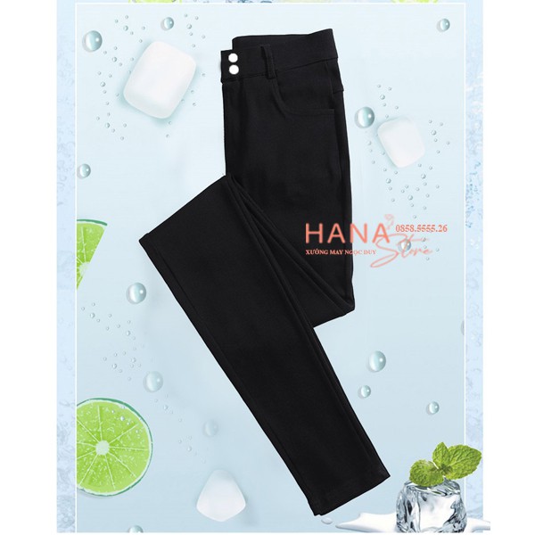 Quần legging nữ cạp cao có túi nâng mông 2 cúc khóa - Quần legging đen dài co giãn gen bụng vải dày Umi tập gym thể thao | BigBuy360 - bigbuy360.vn