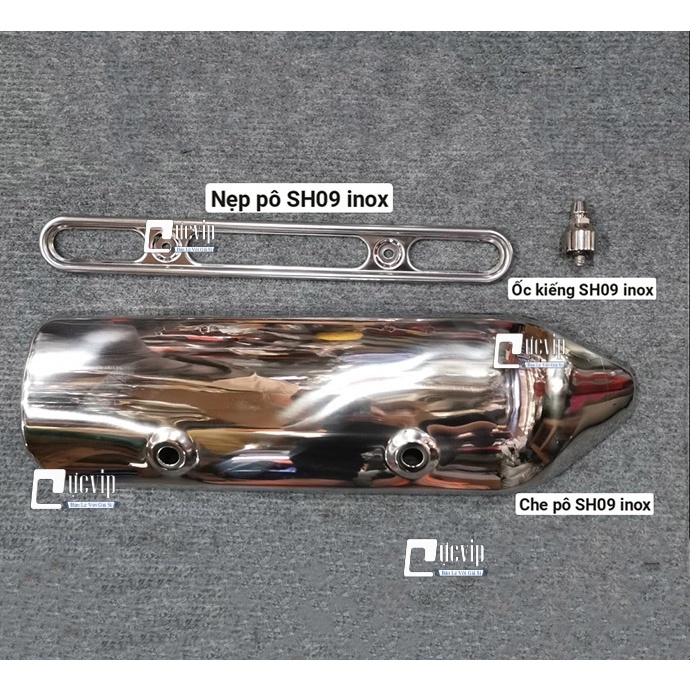 [Hàng Mới Về] Combo 5 Món Bảo Vệ Inox 304 SH 2009 - 2011 (Hàng Cao Cấp) 4695