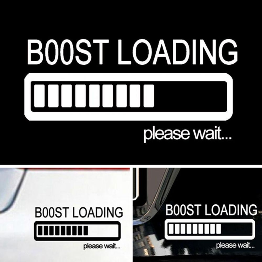 Miếng Dán Trang Trí Xe Hơi In Chữ Boost Loading Please Wait...