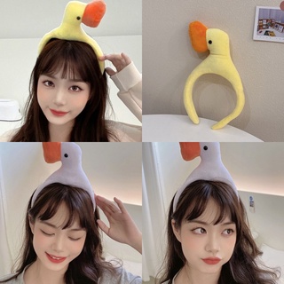Băng Đô Cài Tóc Hình Chú Vịt Vàng Hoạt Hình Dễ Thương Cho Nữ
