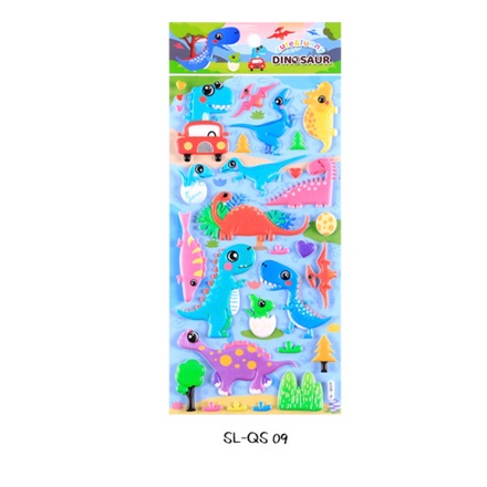 50 MẪU Sticker KHỦNG LONG HOẠT HÌNH VÀ REAL đồ chơi cho bé hình dán 3D phát triển trí tuệ