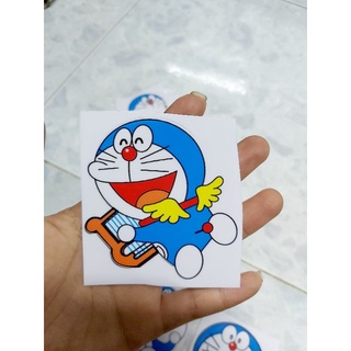 Combo 5 Tem Decal Sticker Doremon Dán Xe, Nón Giá Rẻ