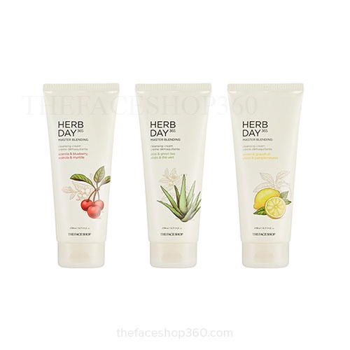 Kem tẩy trang Herb Day 365 Master Blending Cleansing Cream The Face Shop