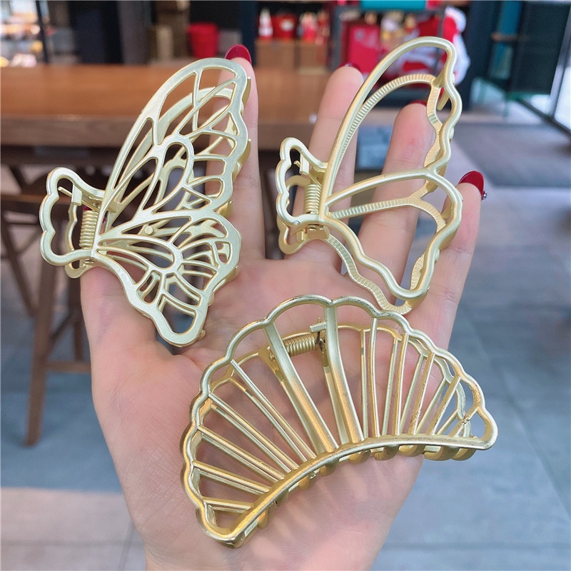 Kẹp tóc kim loại càng cua mạ vàng bền đẹp siêu cứng nhiều kiểu dáng KEP05 TOBI STORE