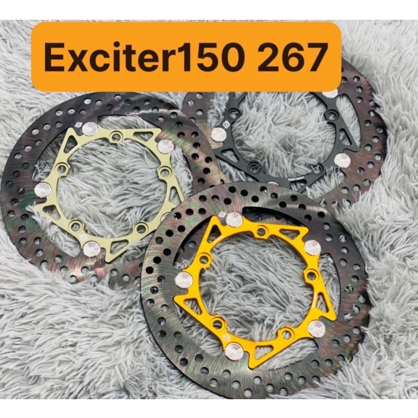 Đĩa TQ6 Lòng Nhôm Khoen Nút Inox Size 267 Gắn Cho Ex150 - Winner