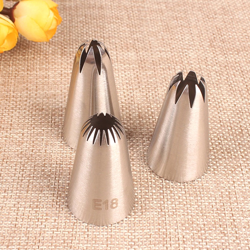 Set 2 Đầu Bắt Kem Trang Trí Bánh Bằng Thép Không Gỉ
