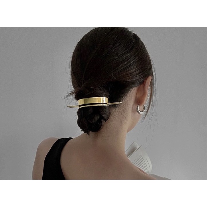 Búi Tóc Kim Loại Tròn Dày Cho Nữ ERASHOP 078475 - Phong Cách Vintage, Đơn Giản, Siêu Rẻ Đẹp