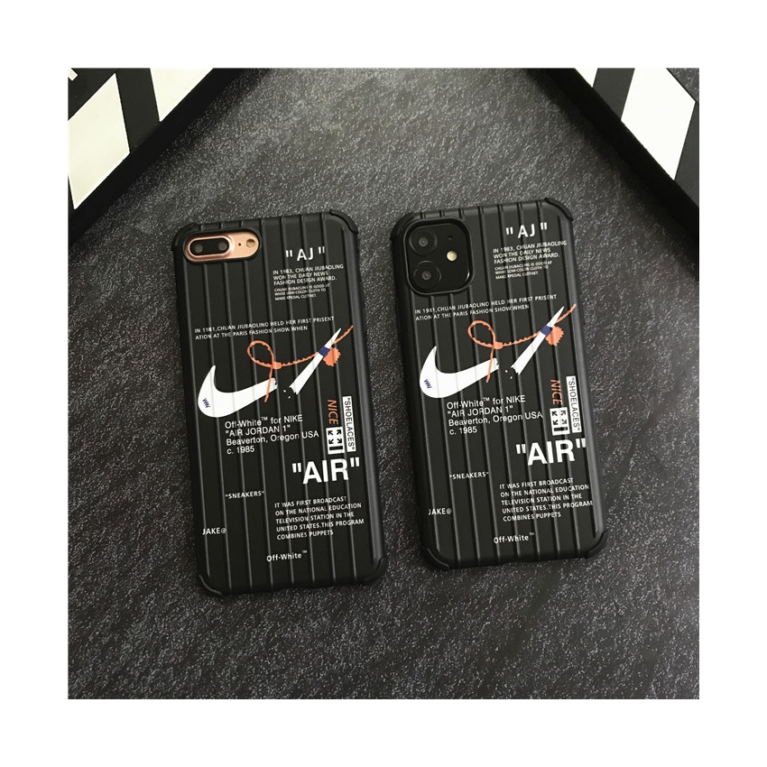 Ốp điện thoại TPU in hình logo AIR màu trắng đen cho iPhone 11 Pro MAX 7 8 Plus XR XS MAX SE 2020 | BigBuy360 - bigbuy360.vn