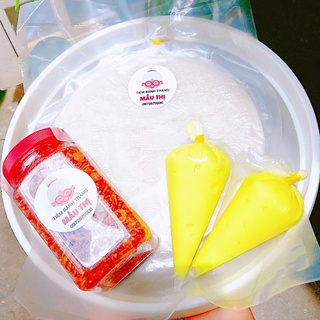 500gr Bánh Tráng + 200gr Muối Tôm Hành Phi + 200gr Bơ Hột Gà