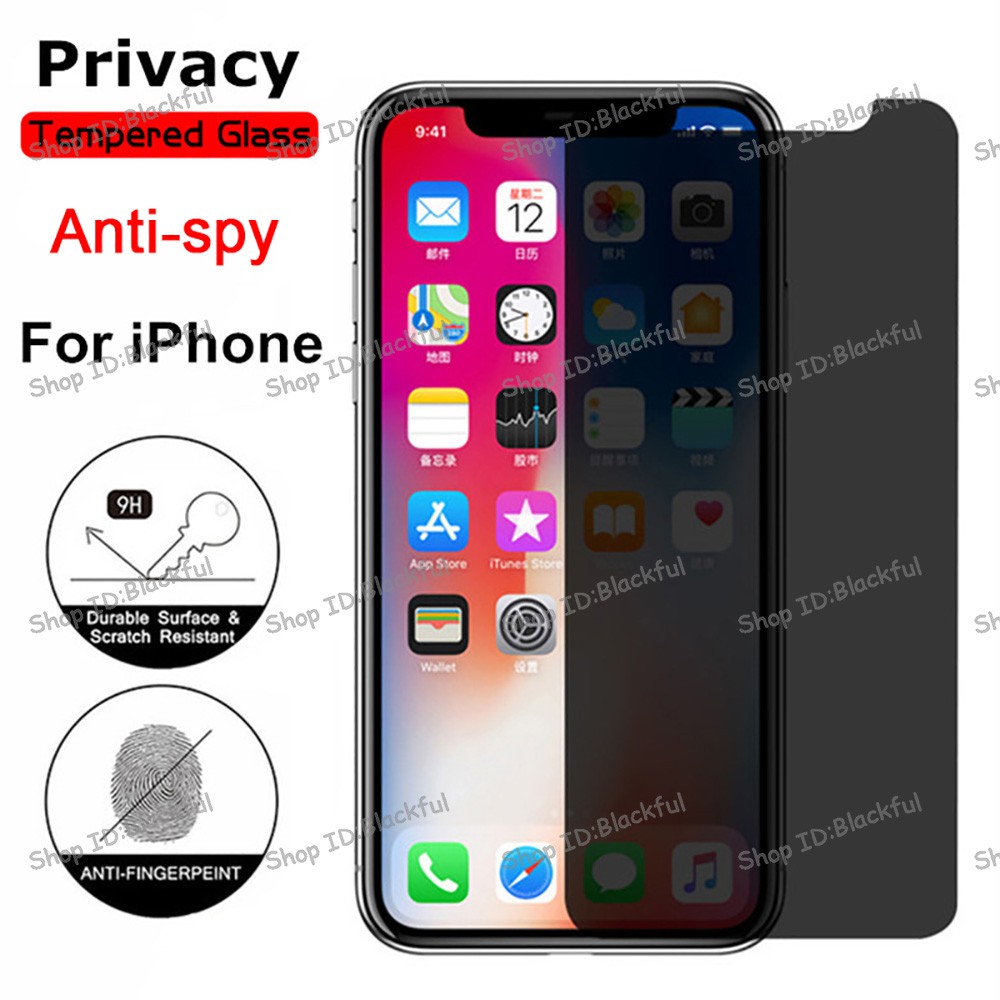 iPhone 12 Pro Max 12 Max 9H Anti-Spy Tempered Glass For iPhone 6 S SE 7 8 Plus Magic Privacy Screen Protector For iPone 11 Pro Max X XR XS Max